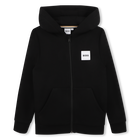 Joggingcardigan, SCHWARZ, hi-res