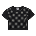 Baumwoll-T-Shirt mit Strass MARC JACOBS 
                    GIRL