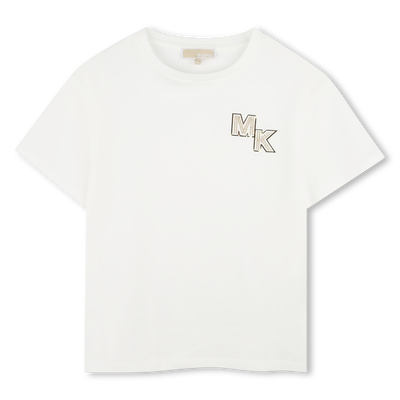 Kurz&auml;rmliges Baumwoll-T-Shirt MICHAEL KORS GIRL
