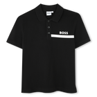 Kurz&auml;rmeliges poloshirt, SCHWARZ, hi-res