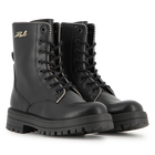 Mittelhoher Schn&uuml;rstiefel aus Rindsleder KARL LAGERFELD KIDS 
                    GIRL