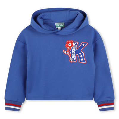 Besticktes Kapuzen-Sweatshirt KENZO KIDS GIRL