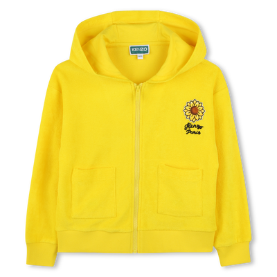 Joggingjacke aus Frottee KENZO KIDS GIRL