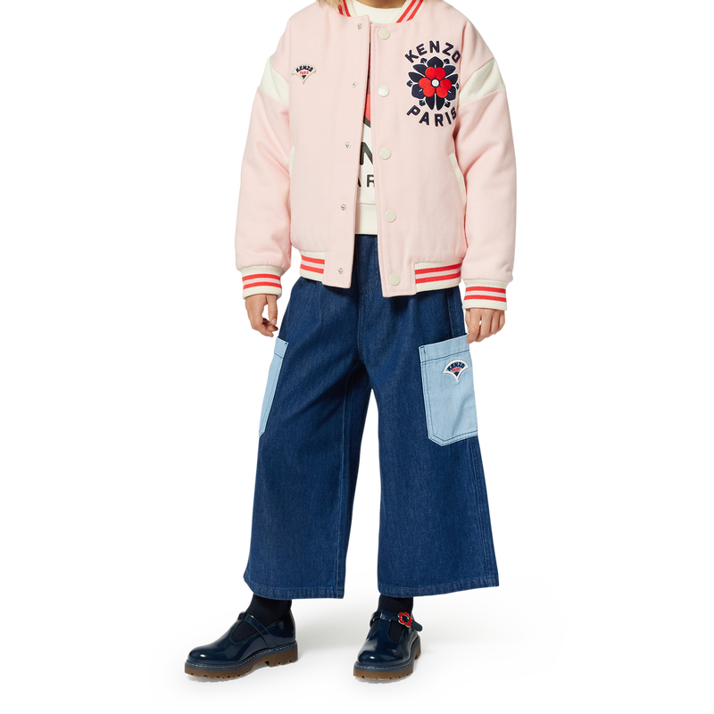 Woll-Jacke mit Stickerei KENZO KIDS 
                        GIRL