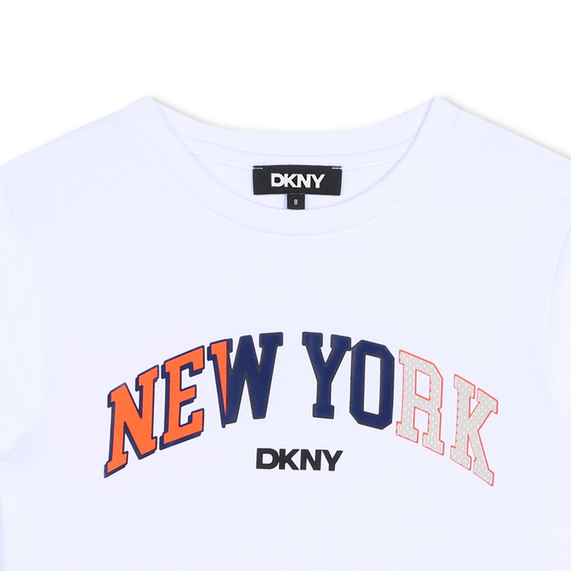 Langarm-T-Shirt aus Baumwolle DKNY 
                        BOY