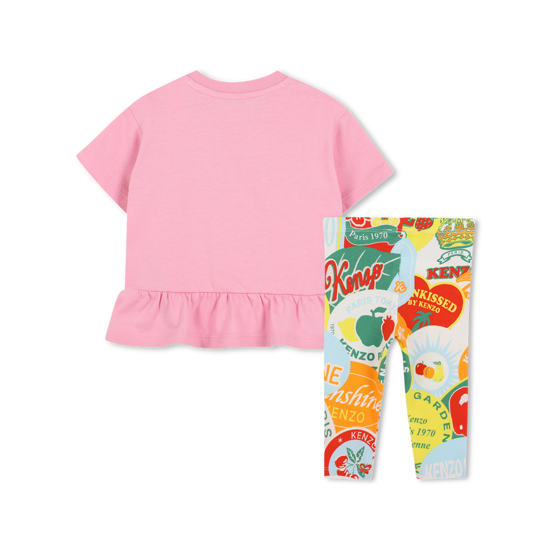 Set mit T-Shirt und Leggings KENZO KIDS 
                        GIRL