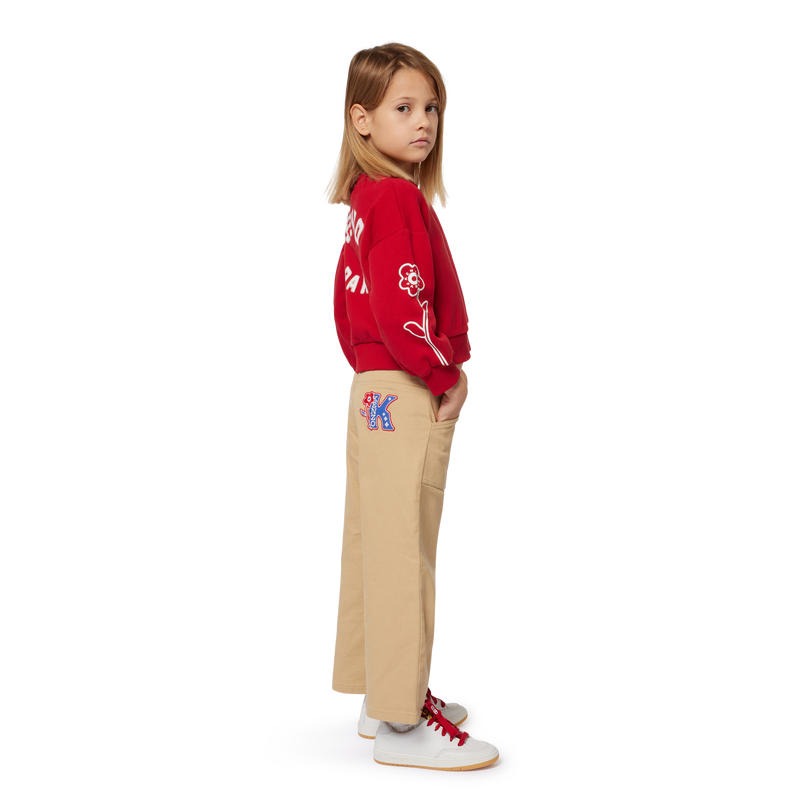 Schlaghose aus Baumwolle KENZO KIDS 
                        GIRL