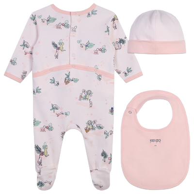 Baumwoll-Pyjama, M&uuml;tze &amp; Latz KENZO KIDS GIRL