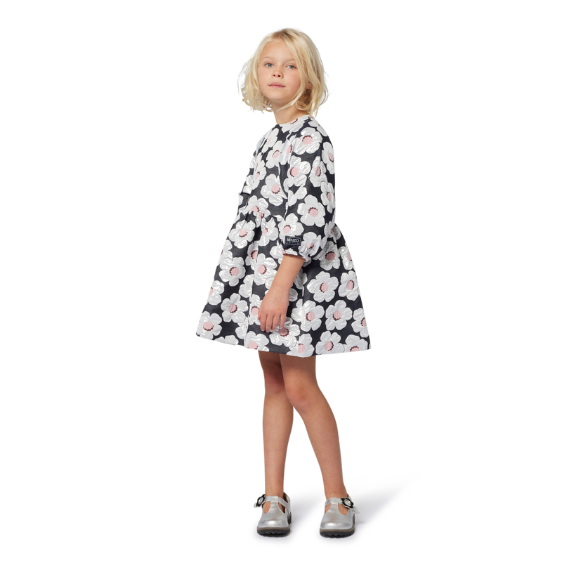 Lang&auml;rmeliges Kleid KENZO KIDS 
                        GIRL