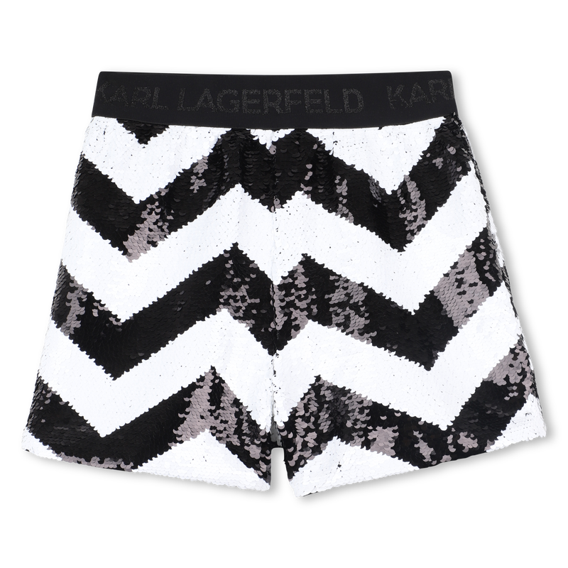 Shorts mit Fischgr&auml;tmuster KARL LAGERFELD KIDS 
                        GIRL