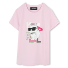 Bedrucktes T-Shirt KARL LAGERFELD KIDS 
                    GIRL