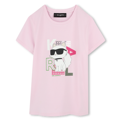 Bedrucktes T-Shirt KARL LAGERFELD KIDS GIRL