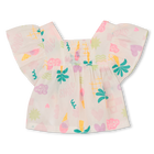 Kurz&auml;rmelige bluse mit r&uuml;schen BILLIEBLUSH 
                    GIRL