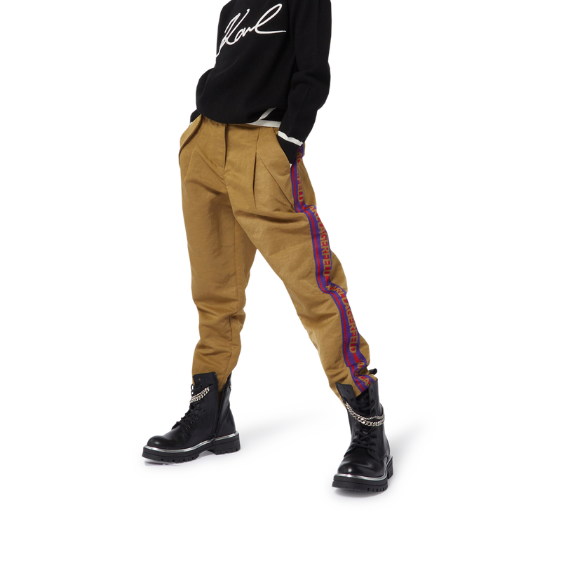 Hose mit Streifen-Besatz KARL LAGERFELD KIDS 
                        GIRL