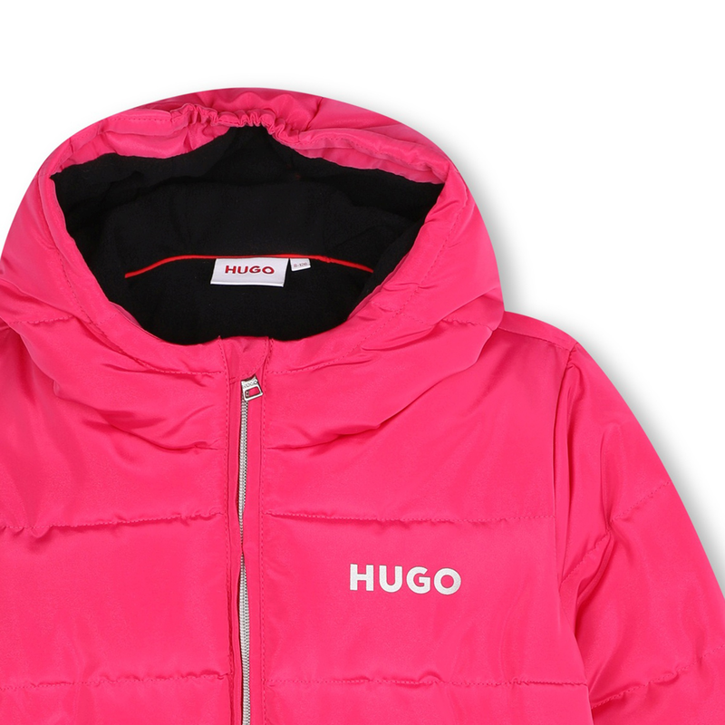 Gefütterte Kapuzenwinterjacke HUGO 
                        GIRL