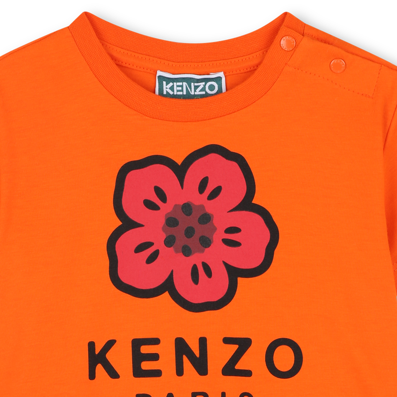 Kurz&auml;rmeliges Kleid KENZO KIDS 
                        GIRL