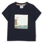 Kurz&auml;rmeliges t-shirt, MARINE, hi-res