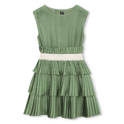 Plissiertes kurz&auml;rmeliges kleid KARL LAGERFELD KIDS 
                    GIRL