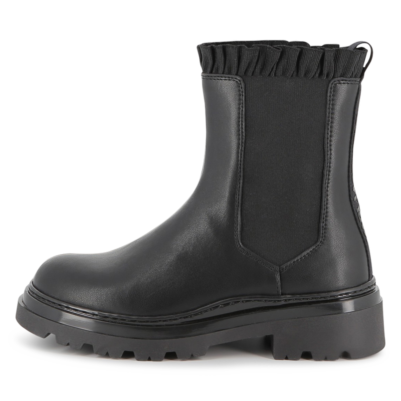 Chelsea-Stiefel aus Rindsleder KARL LAGERFELD KIDS 
                        GIRL