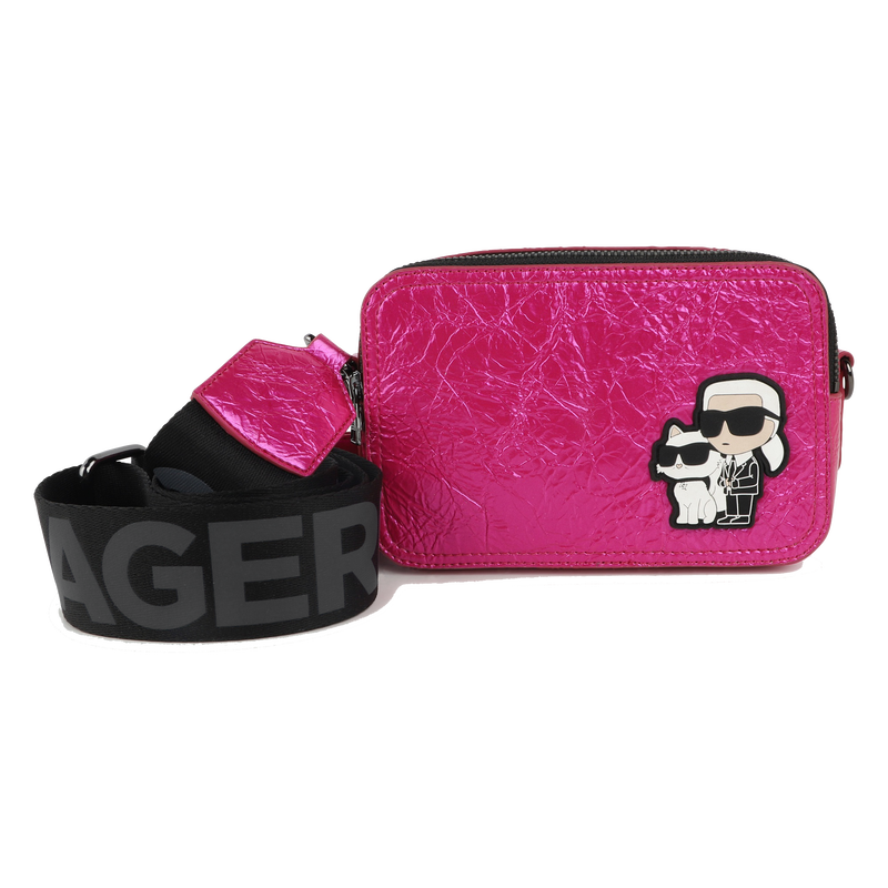 Handtasche aus zerknittertem Textil KARL LAGERFELD KIDS 
                        GIRL
