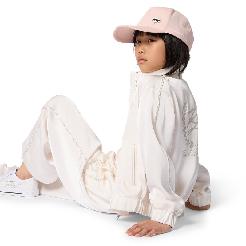 JOGGINGHOSE AUS SATIN KARL LAGERFELD KIDS 
                        GIRL