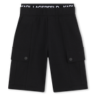 Bermudashorts mit elastischem bund KARL LAGERFELD KIDS 
                    BOY