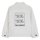 Jeansjacke mit reissverschluss KARL LAGERFELD KIDS 
                    BOY