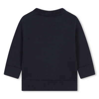 Baumwoll-Pullover mit Logo BOSS BOY