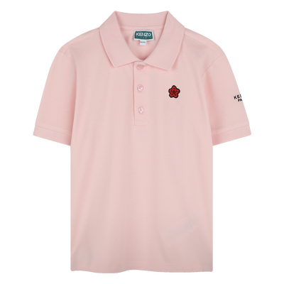 Polo mit Badge und Stickerei KENZO KIDS UNISEX