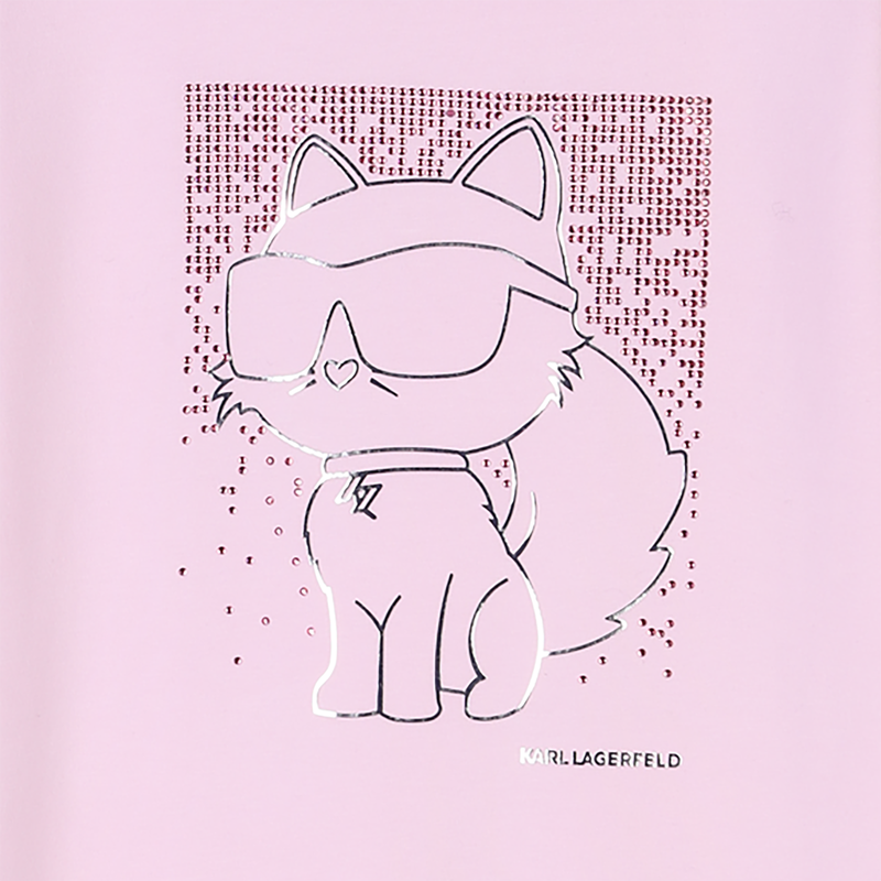 Kurz&auml;rmeliges Kleid KARL LAGERFELD KIDS 
                        GIRL