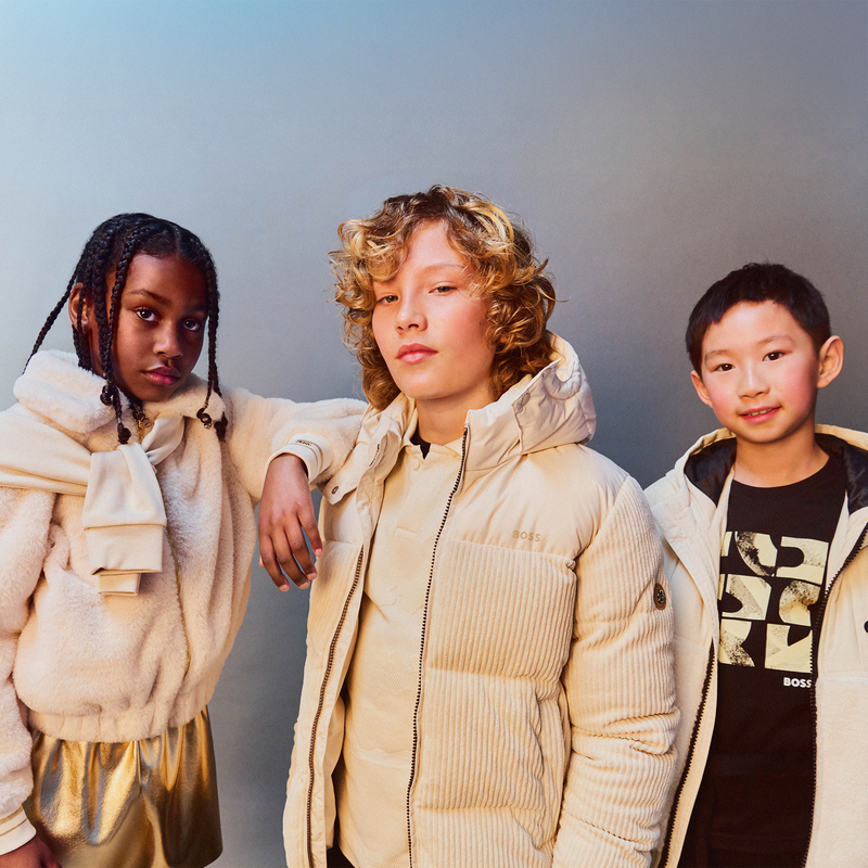 Goldene Shorts aus Kunstleder BOSS 
                        GIRL