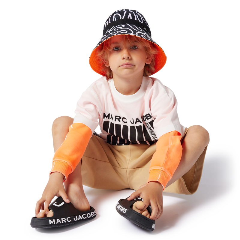 Zweifarbiges Baumwoll-T-Shirt MARC JACOBS 
                        BOY