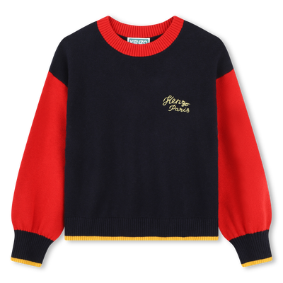 Strickpullover mit Stickereien KENZO KIDS GIRL
