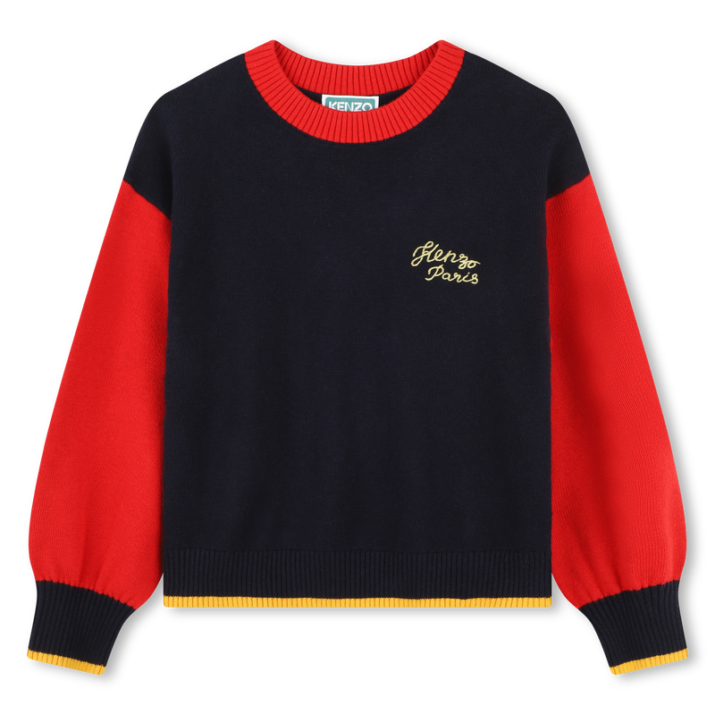 Strickpullover mit Stickereien KENZO KIDS 
                        GIRL
