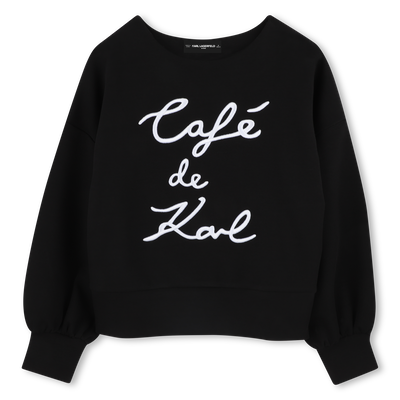 Sweatshirt mit Stickerei KARL LAGERFELD KIDS GIRL