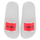 Pantoletten mit Badge HUGO 
                    GIRL