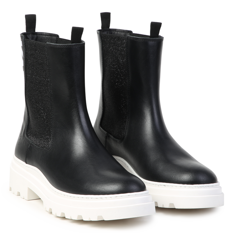 Leder-Stiefeletten KARL LAGERFELD KIDS 
                        GIRL