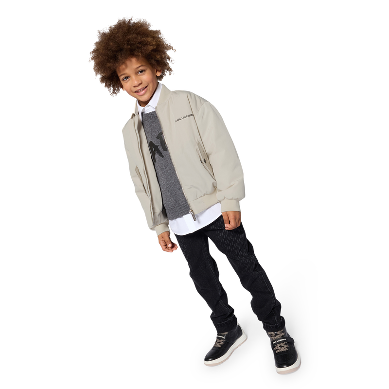 Bomber aus Stoff KARL LAGERFELD KIDS 
                        BOY