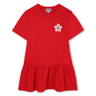 Kurz&auml;rmeliges Kleid KENZO KIDS 
                    GIRL
