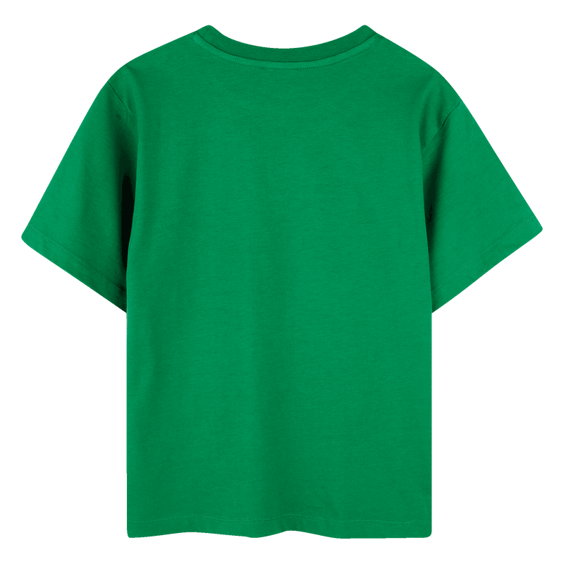 Besticktes T-Shirt mit Badge KENZO KIDS 
                        GIRL