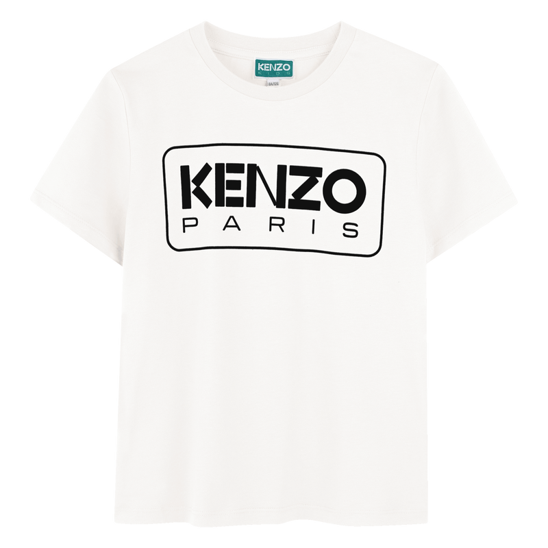 Kurz&auml;rmliges Baumwoll-T-Shirt KENZO KIDS 
                        BOY