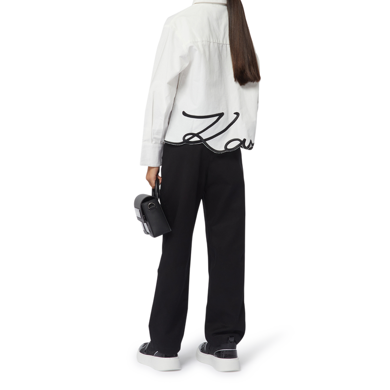 High-Top-Sneaker aus Leder KARL LAGERFELD KIDS 
                        GIRL