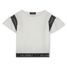 T-Shirt mit Volant-&Auml;rmeln KARL LAGERFELD KIDS 
                    GIRL