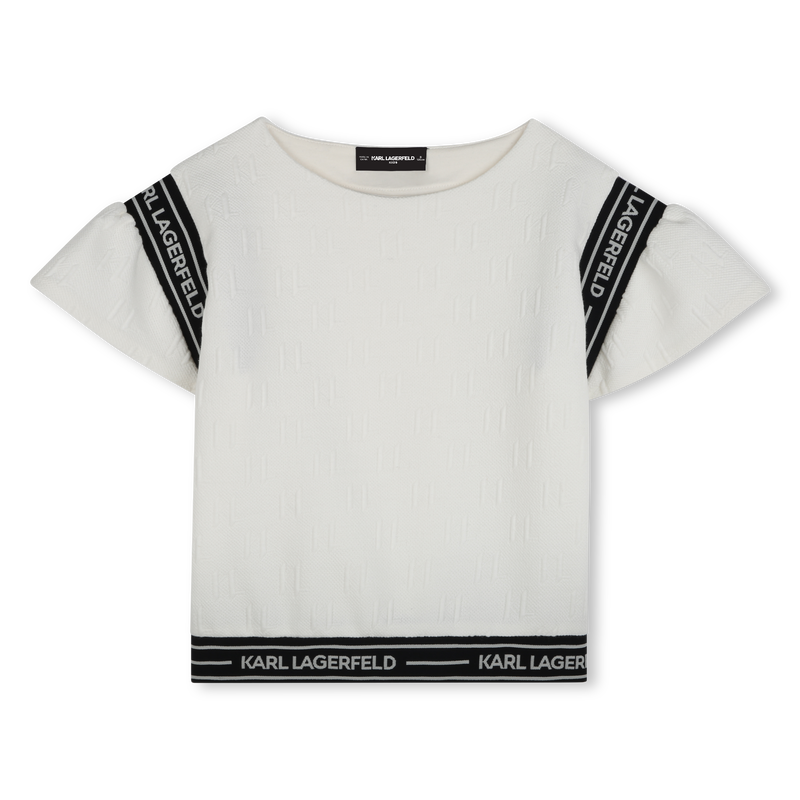 T-Shirt mit Volant-&Auml;rmeln KARL LAGERFELD KIDS 
                        GIRL
