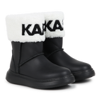 Lederstiefeletten mit Umschlag KARL LAGERFELD KIDS 
                    GIRL