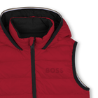 Daunenjacke mit Kapuze in Flann-Optik BOSS 
                    BOY