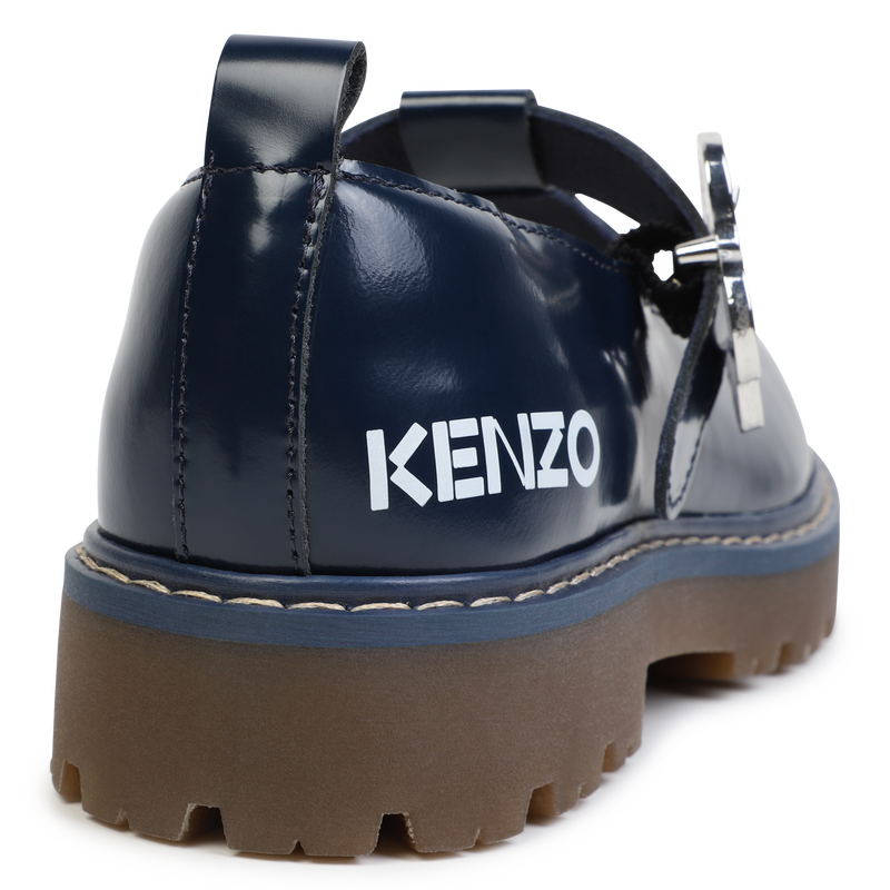 Leder-Ballerinas mit Schnalle KENZO KIDS 
                        GIRL