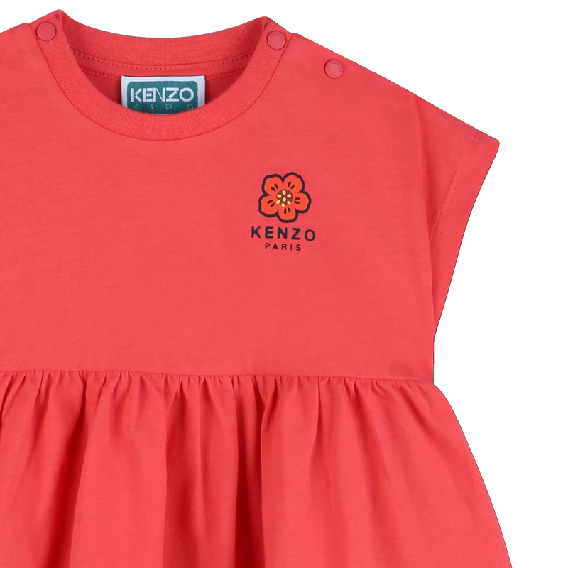 KLEID IN DER TAILLE GERAFFT KENZO KIDS 
                        GIRL