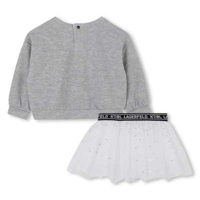 Set aus Sweatshirt und Rock KARL LAGERFELD KIDS GIRL