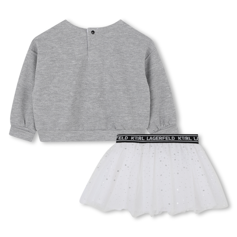 Set aus Sweatshirt und Rock KARL LAGERFELD KIDS 
                        GIRL